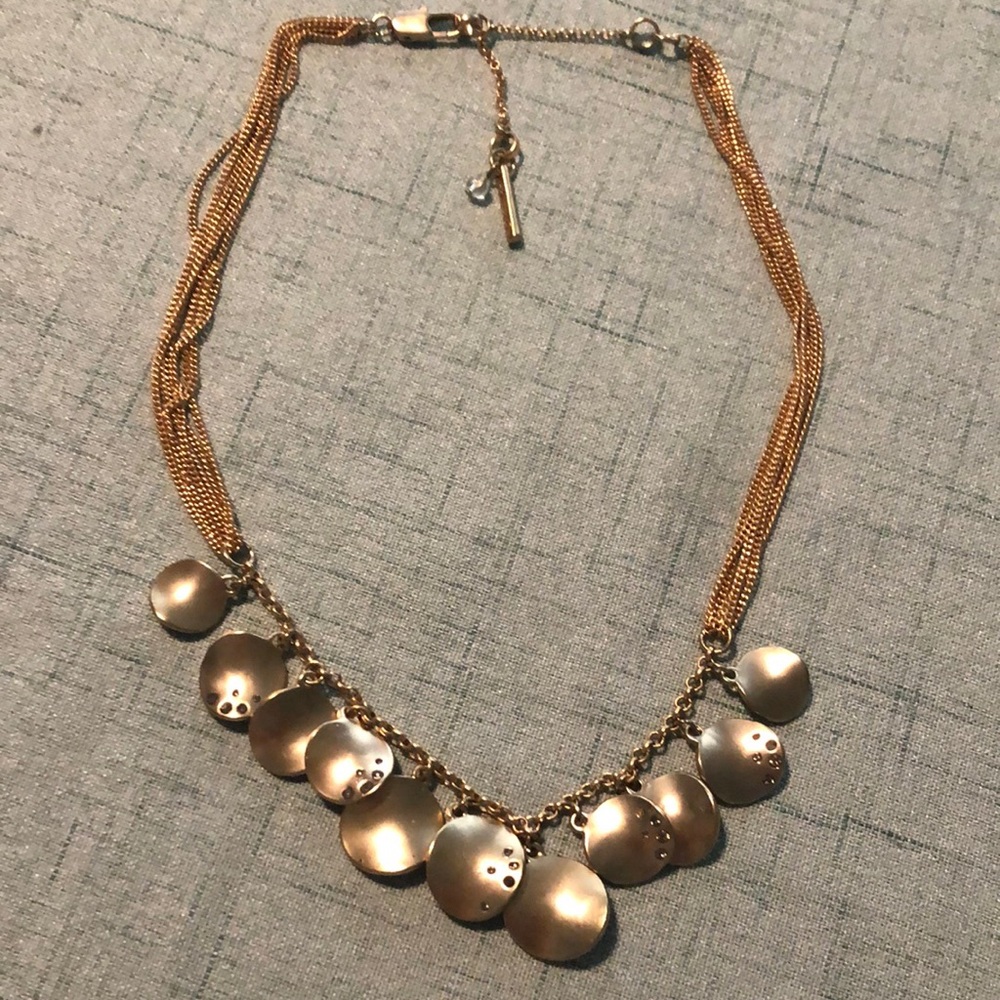 Gold Kenneth Cole Disc Necklace